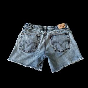 Women's 2010 Levi's 524 Too Super Low Cut Off Jean Shorts Sz 11M Waist 28